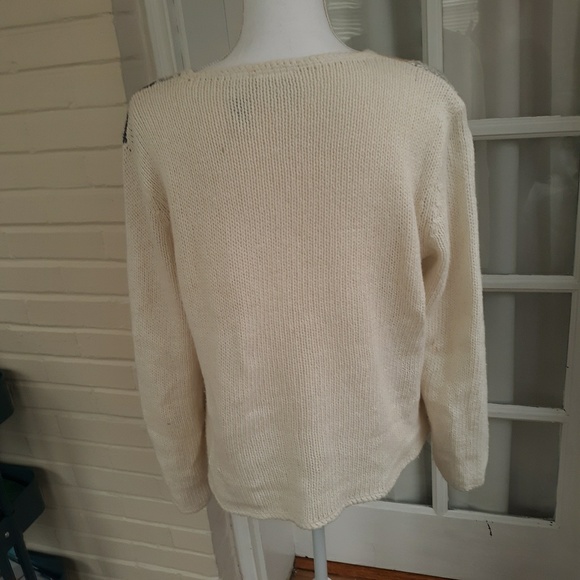 Liz Clairborne Sport Vintage Patchwork Sweater - Picture 4 of 5